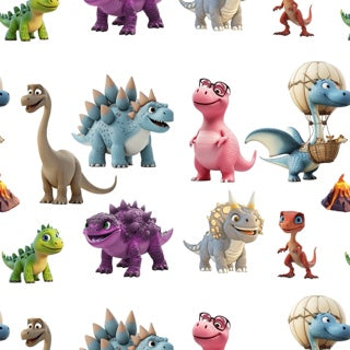 Dinosaur design swatch