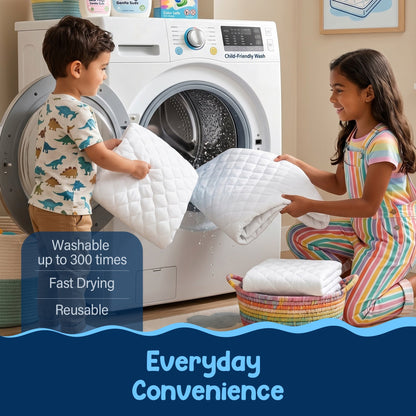 Machine washable up to 300 times, fast drying and reusable