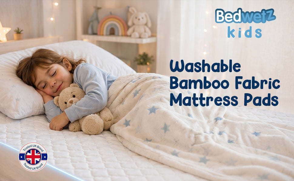 Washable bamboo mattress pads: A soft bamboo top that feels lovely to sleep on, and goes straight in the washing machine after an accident.