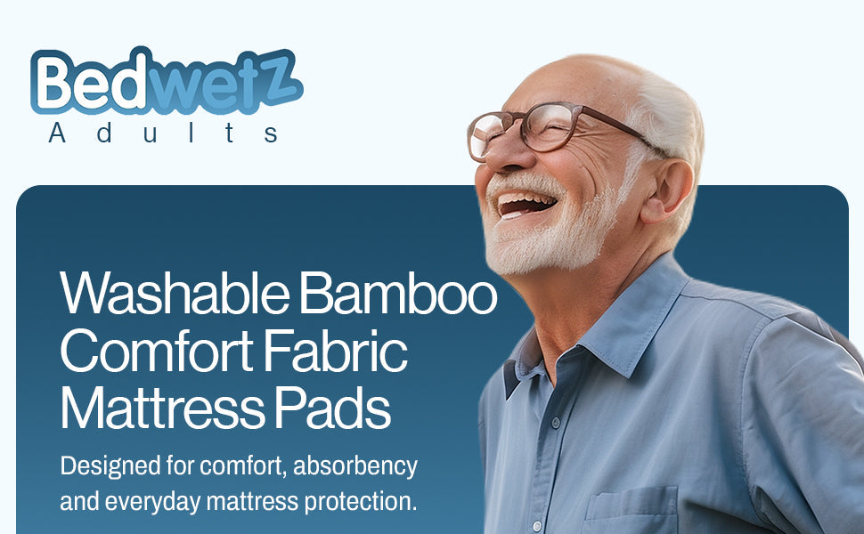 Washable bamboo comfort pads: Designed for comfort, absorbency and everyday mattress protection, with premium piped edges for a neat finish.